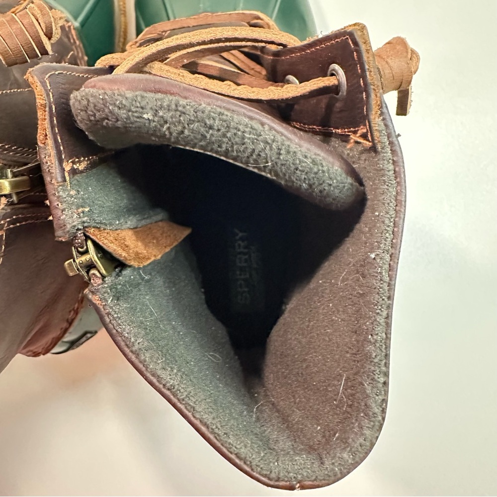 Women’s Sperry Saltwater Duck Lug Boot Duck Boots Rain Boots Rain Boot Fall 9.5 - Picture 9 of 11